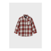 Mayoral Boys Rust Orange Checked Overshirt